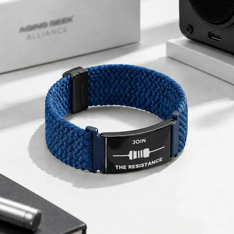 Join The Resistance Geek Braided Steel Bracelet