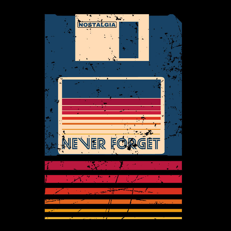 Never Forget Floppy Disk Geek T-Shirt