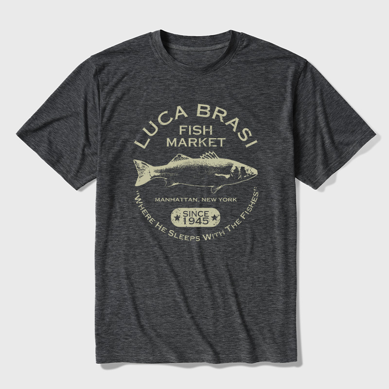 Luca Brasi Fish Market - Since 1945 Ultra Soft Heather Tees