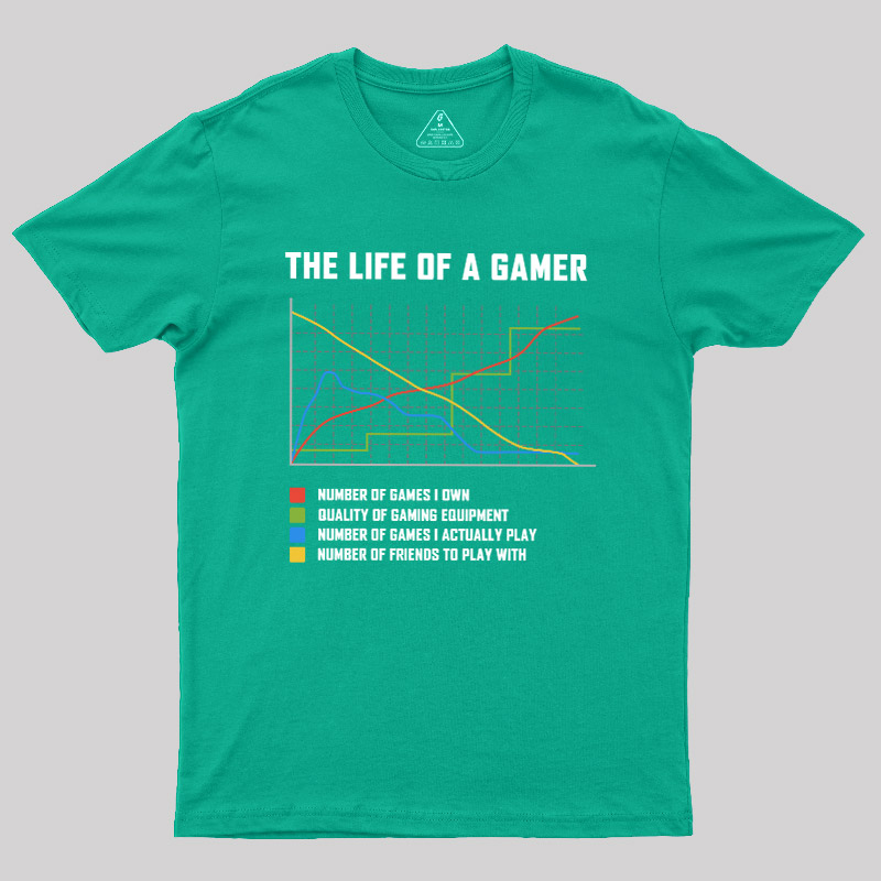 The Life Of A Gamer Geek T-Shirt