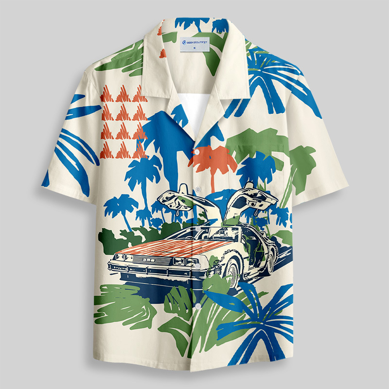 Geeksoutfit Go To The Future Button Up Pocket Shirt for Sale