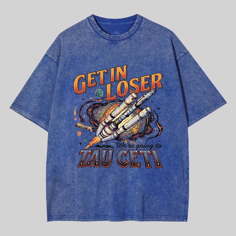 Tau Ceti Road Trip Geek Washed T-shirt