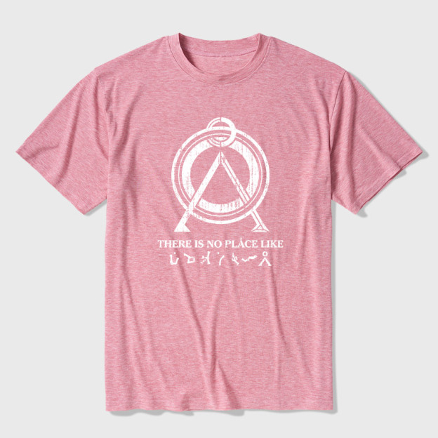 There Is No Place Like Home Vintage Stargate Ultra Soft Heather Tee