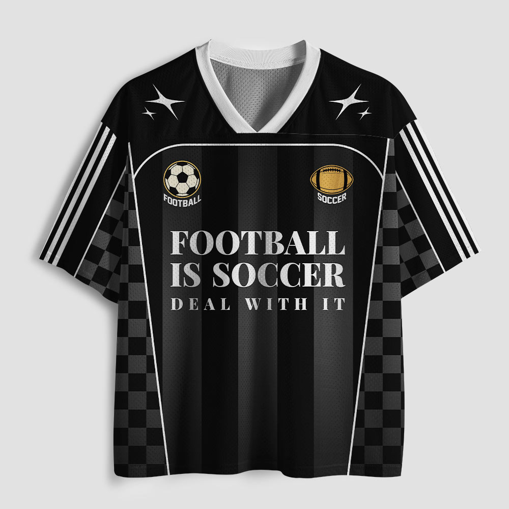 Football Is Soccer Geek Mesh Jersey