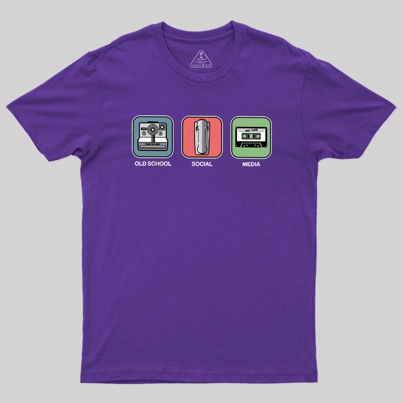 Old School Social Media Geek T-Shirt
