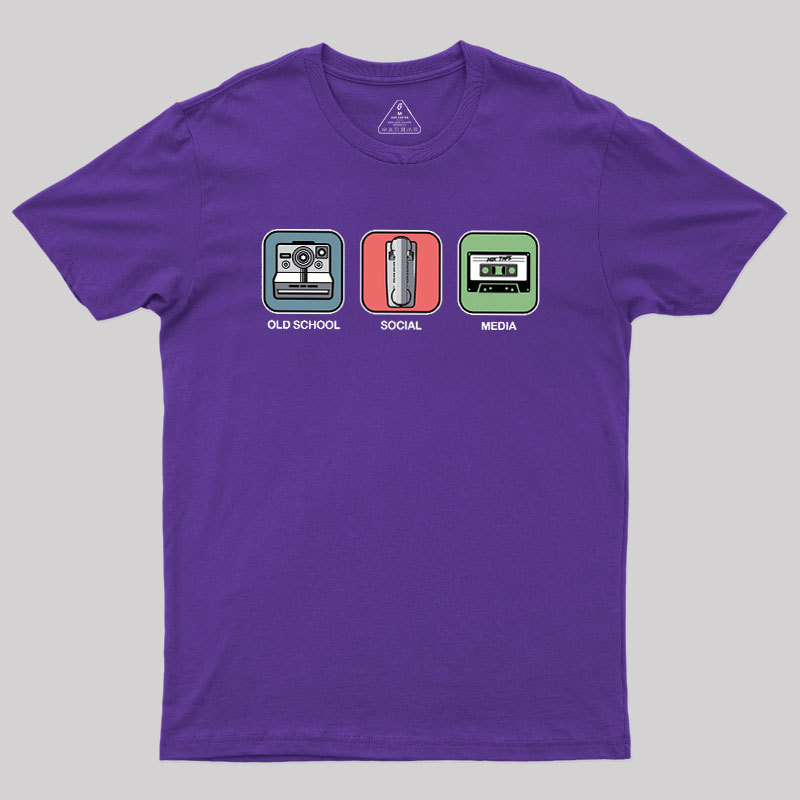 Old School Social Media Geek T-Shirt