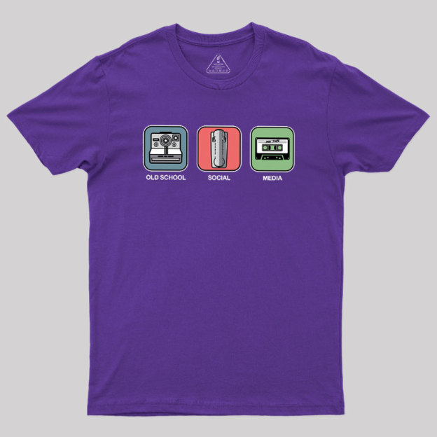 Old School Social Media Geek T-Shirt