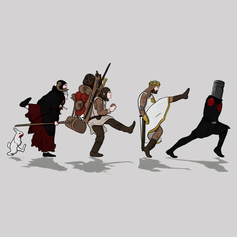 Walking Towards the Grail Geek T-Shirt