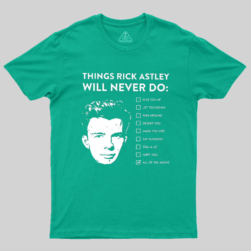 Classic Pop Commitment Checklist Geek T-Shirt