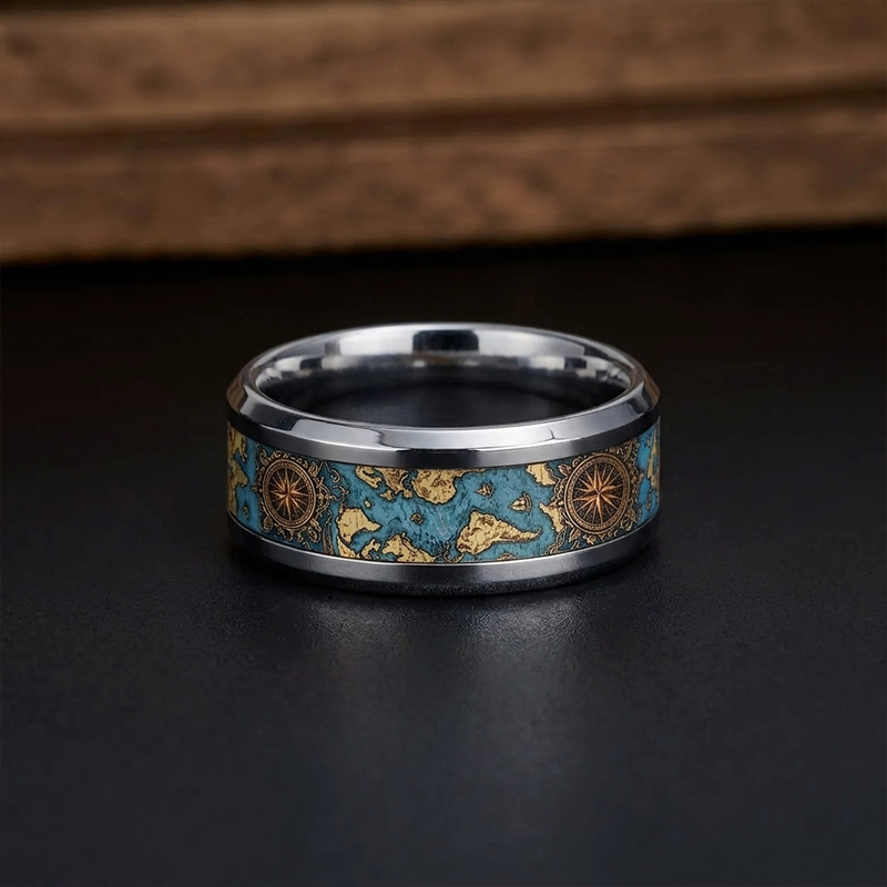 Voyage Navigator Collection Geek Stainless Steel Ring