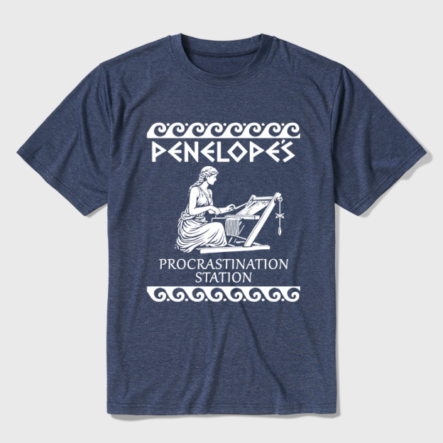 Penelope's Procrastination Station Ultra Soft Heather Tees