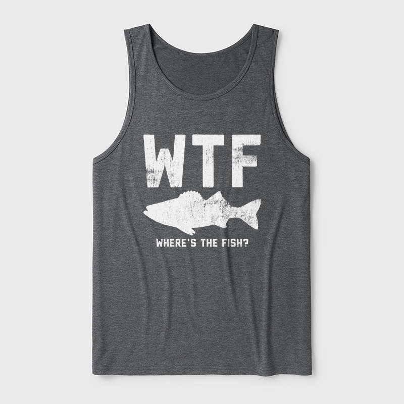 WTF Fish Ultra Soft Heather Tank