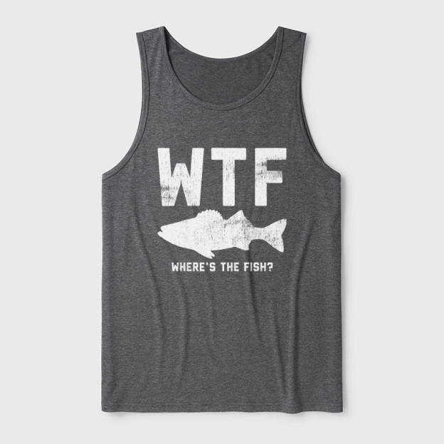 WTF Fish Ultra Soft Heather Tank