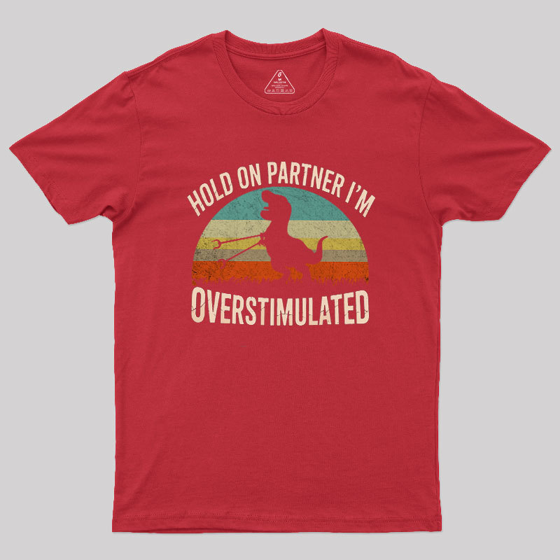 Hold On, I'm Overstimulated Geek T-Shirt