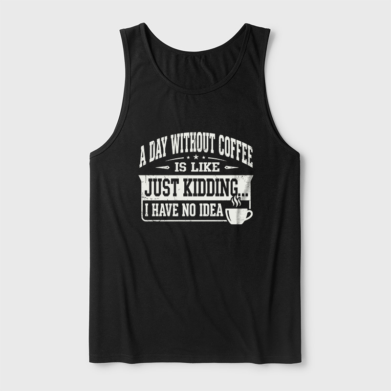 A Day Without Coffee Ultra Soft Heather Tank
