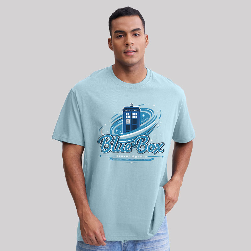 Blue Box Travel Agency Geek T-Shirt