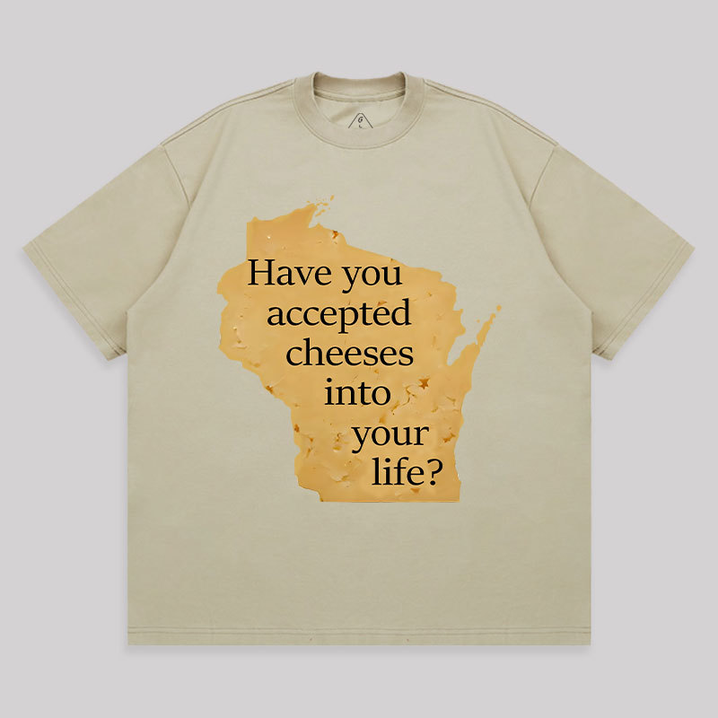 Wisconsin Cheese Pun Unisex Oversized T-shirt