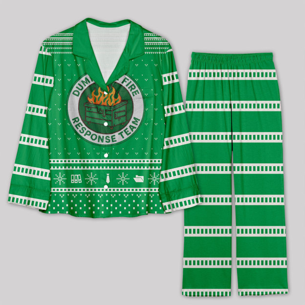 Dumpster Fire Response Team Geek Pajama Sets