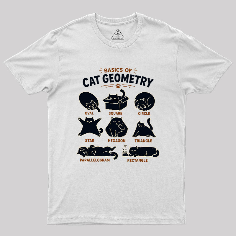 Basic Of Cat Geometry Geek T-Shirt
