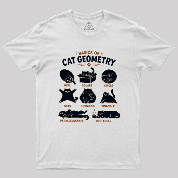 Basic Of Cat Geometry Geek T-Shirt