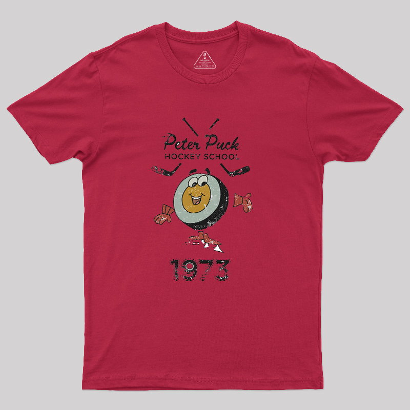 Peter Puck School of Hockey Classic Geek T-Shirt