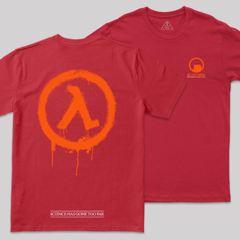 Black Mesa Front and Back Printing Geek T-Shirt