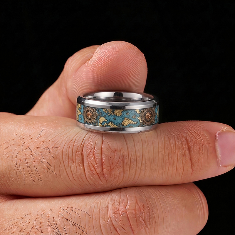 Voyage Navigator Collection Geek Stainless Steel Ring