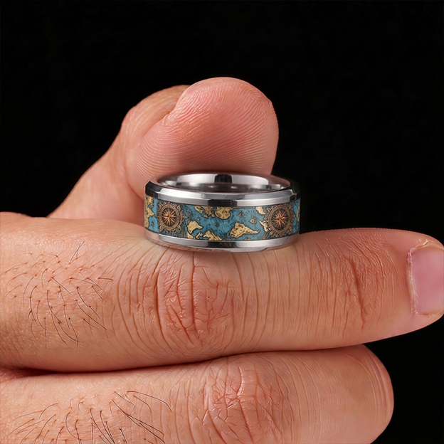 Voyage Navigator Collection Geek Stainless Steel Ring