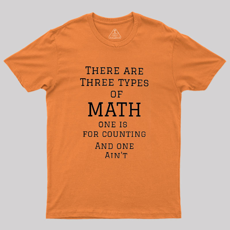 Three Types Of Math Geek T-Shirt