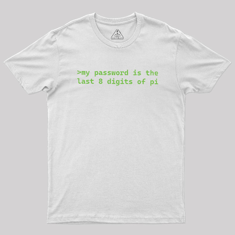The Last 8 Digits Of Pi Geek T-Shirt