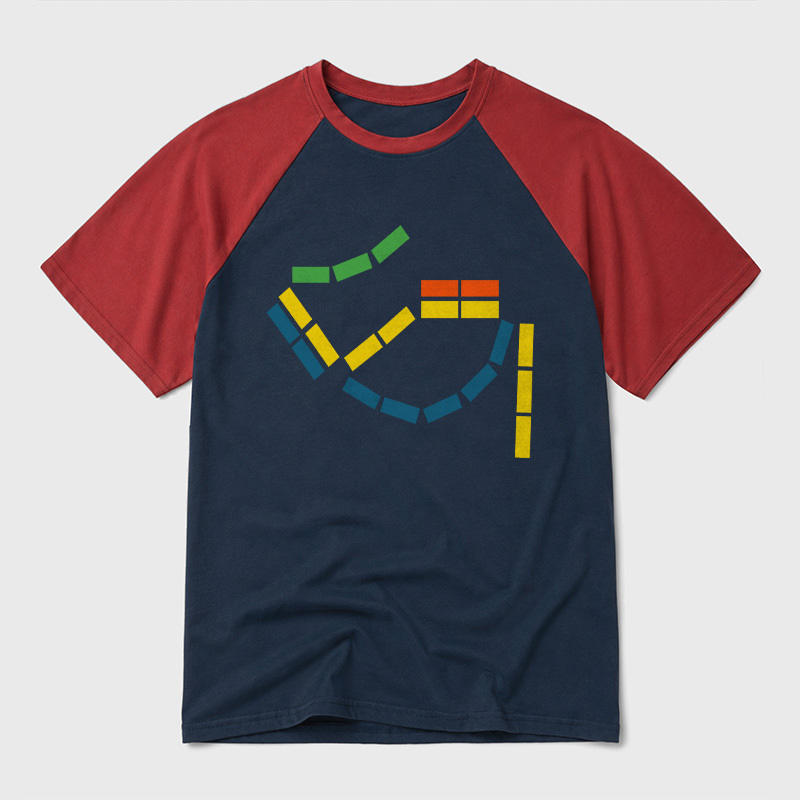 Ticket to Ride Board Game Geek Retro Raglan T-Shirt