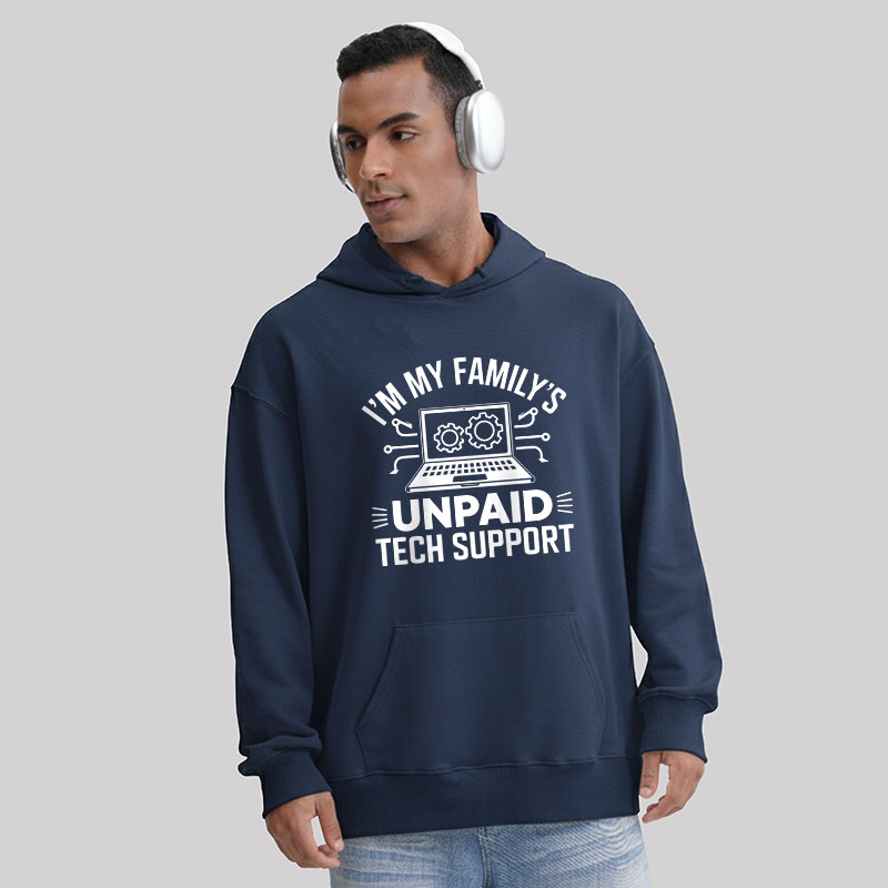 I'm My Family's Unpaid Tech Support Geek Hoodie