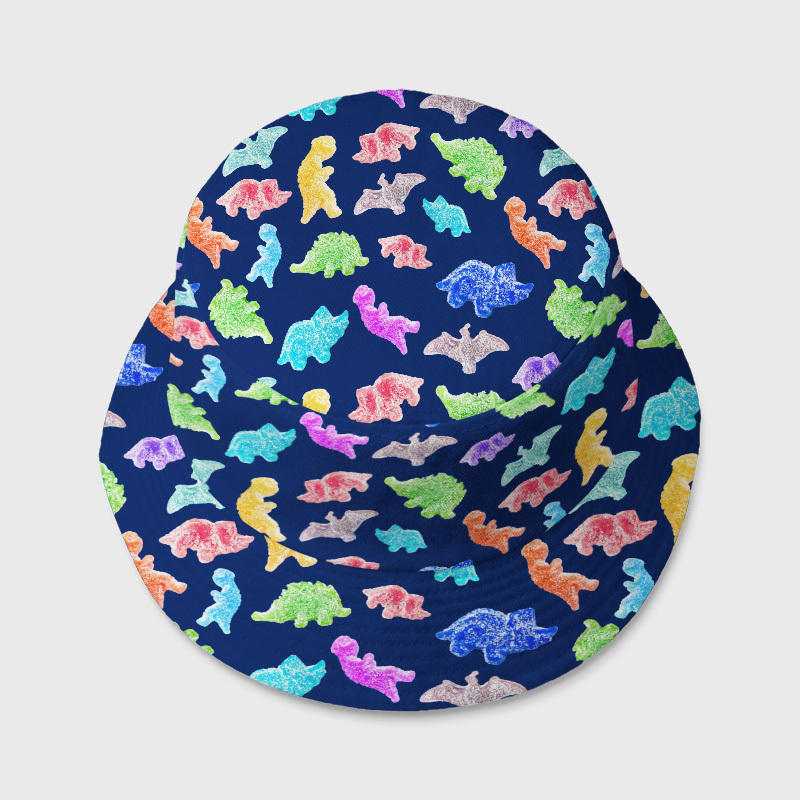 Sour Gummy Dinosaurs Geek Bucket Hat