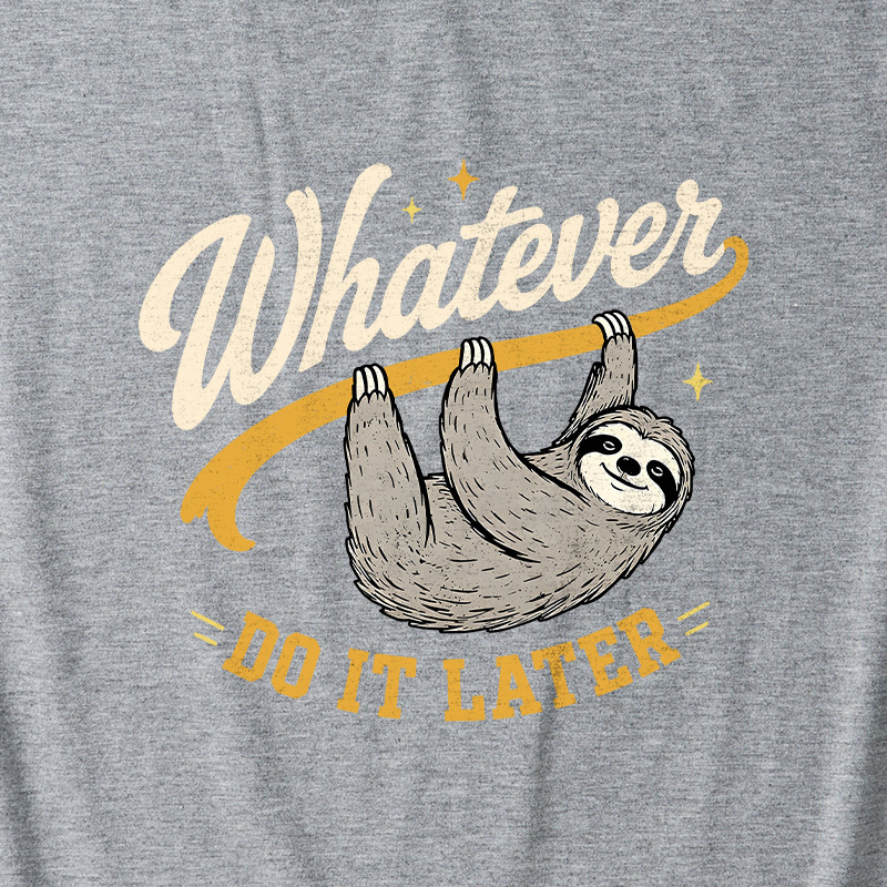 Whatever Do It Later Ultra Soft Heather Tank