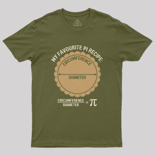 Favorite Pi Recipe Geek T-Shirt