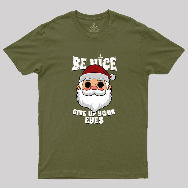 Spooky Santa Claus Dark Humor Gift For Christmas Geek T-Shirt