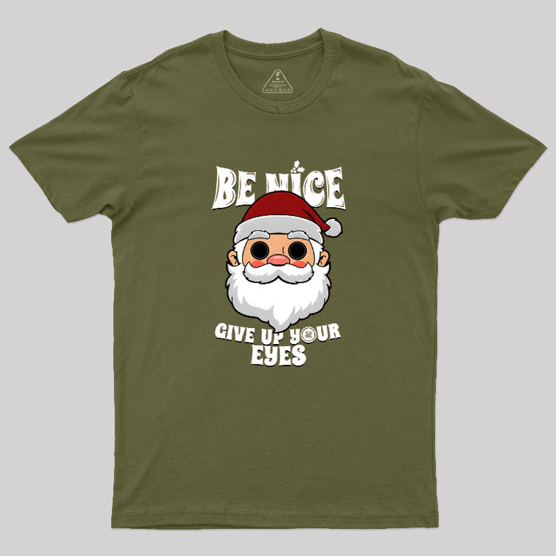 Spooky Santa Claus Dark Humor Gift For Christmas Geek T-Shirt