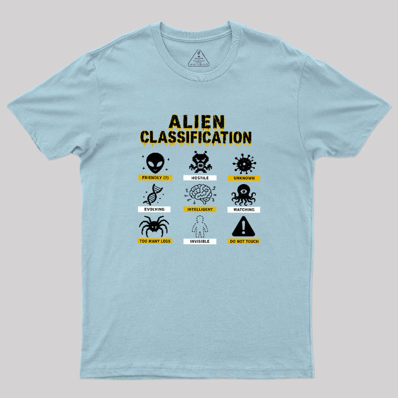 Alien Classification Geek T-Shirt