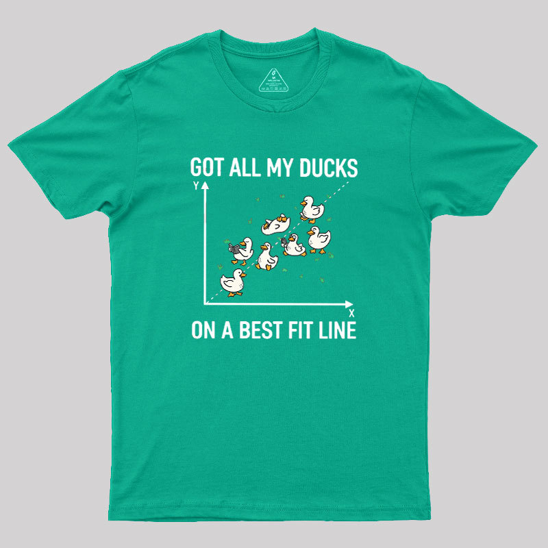 Ducks in a Row Geek T-Shirt
