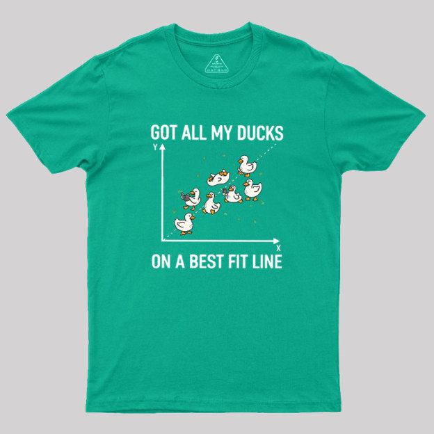 Ducks in a Row Geek T-Shirt