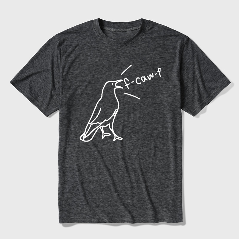 Funny Crow Sarcastic Bird Ultra Soft Heather Tees