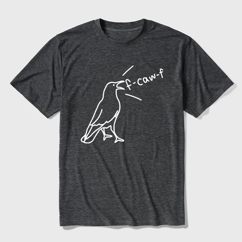 Funny Crow Sarcastic Bird Ultra Soft Heather Tees