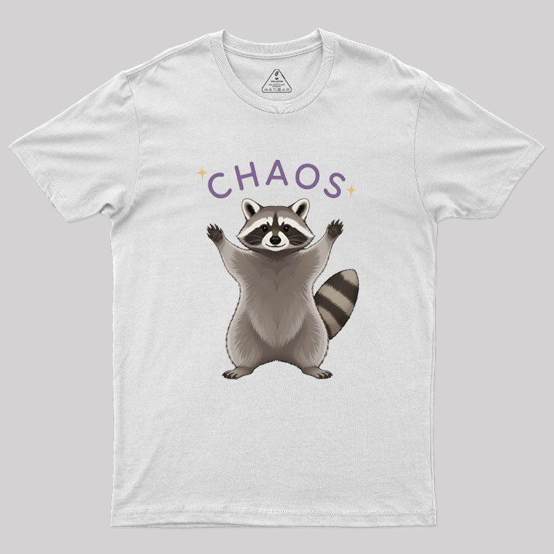 Raccoon Chaos Geek T-Shirt