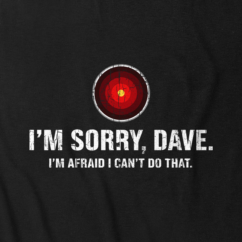 HAL Sorry Dave Quote Ultra Soft Heather Tank