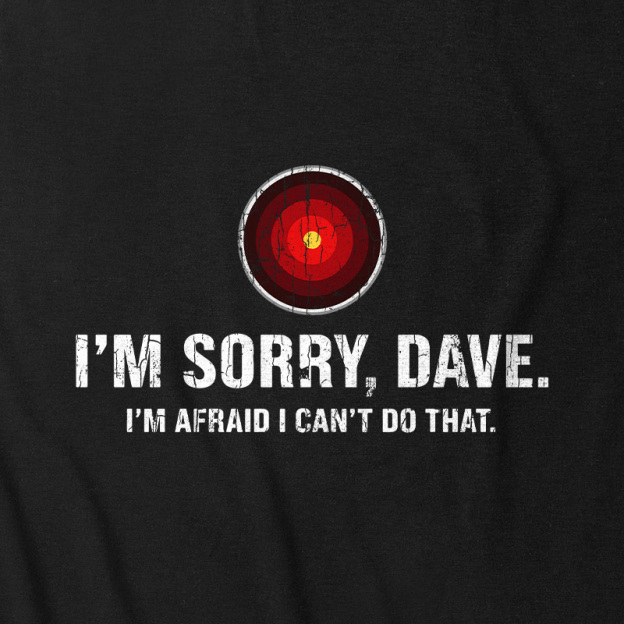 HAL Sorry Dave Quote Ultra Soft Heather Tank