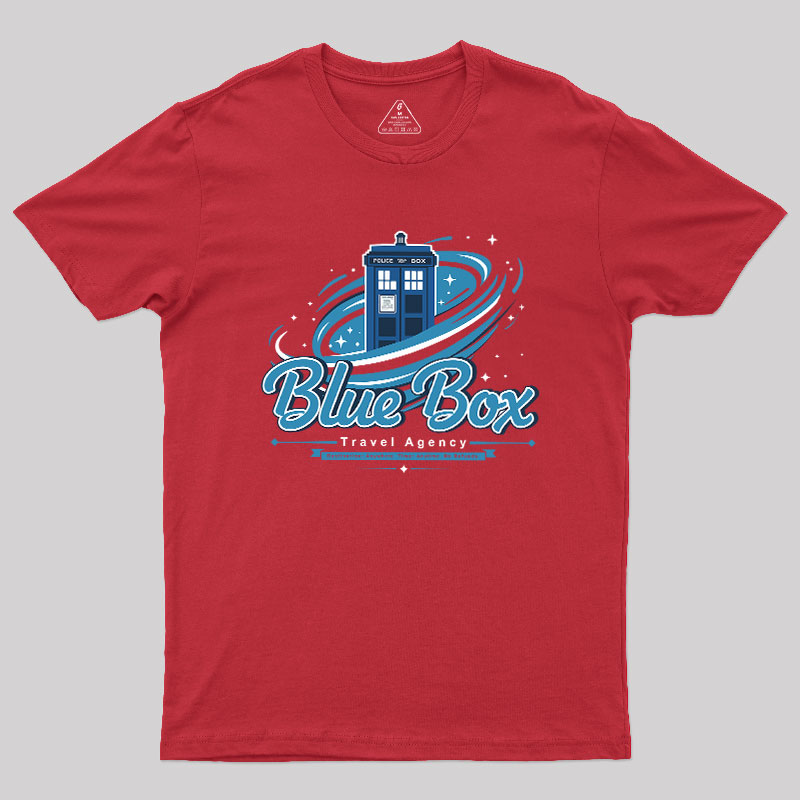 Blue Box Travel Agency Geek T-Shirt