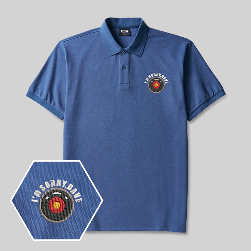 HAL 9000 Geek Embroidered Polo Shirts