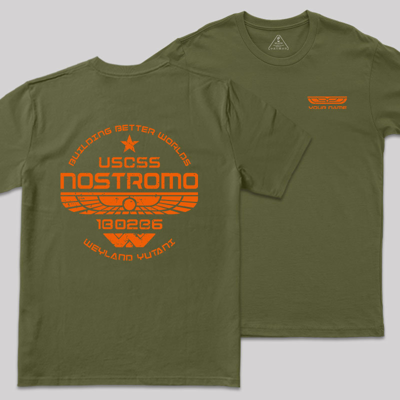Personalized USCSS Nostromo Geek T-Shirt