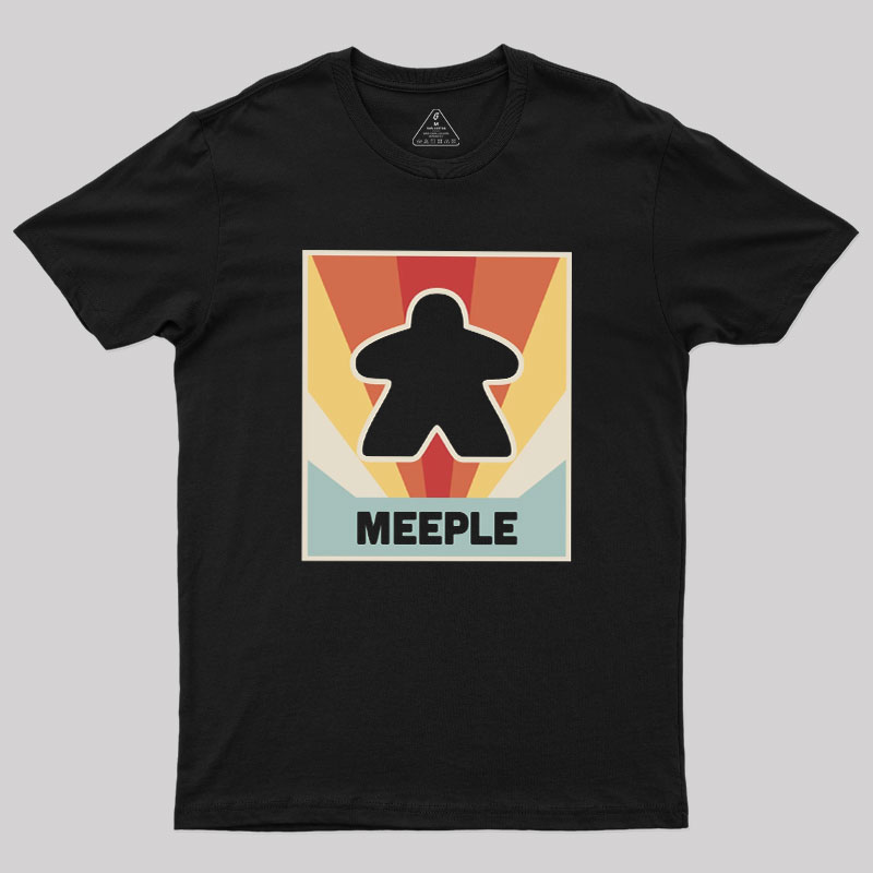 Vintage MEEPLE Boardgame Geek T-Shirt