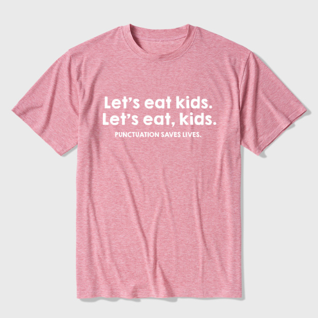 Punctuation Saves Lives Ultra Soft Heather Tees